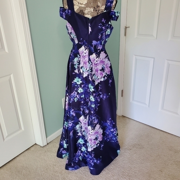 NWT Sangria purple floral dress with pockets Sz. 4 - Picture 3 of 7
